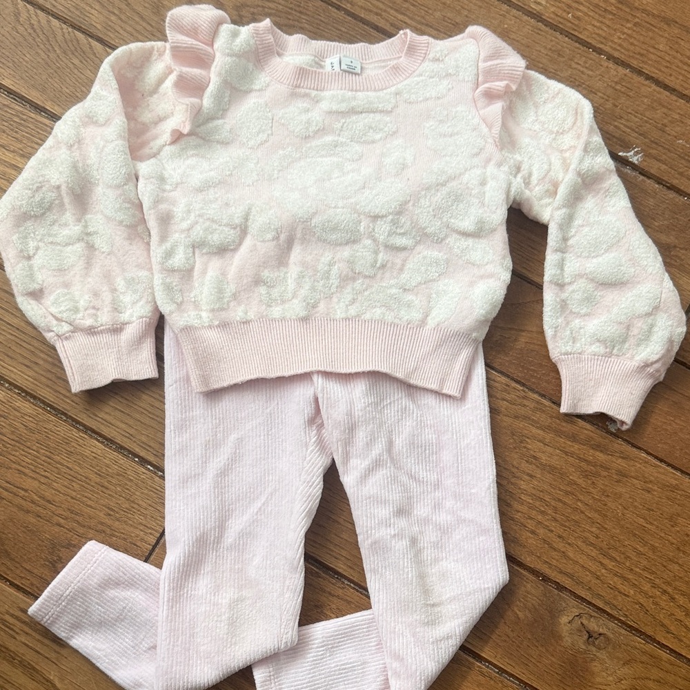 Janie and Jack Textured Sweater and Pants Set